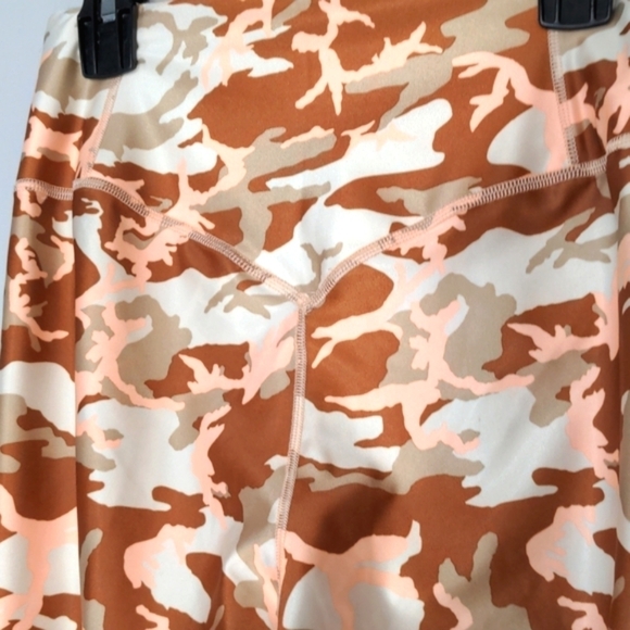 Nike Orange Camo Phantom Desert Training Speed Tights Dri-fit Brown Tan Size XS - Picture 8 of 13